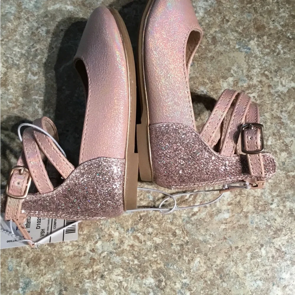 Self Esteem Brand Toddler Shoes Size 5 Sparkles and Ankle Straps NWT